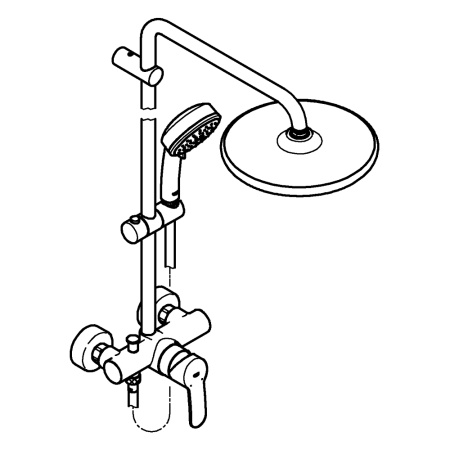 Душевая система Grohe Tempesta Cosmopolitan System 250 26673 000 (26673000) хром